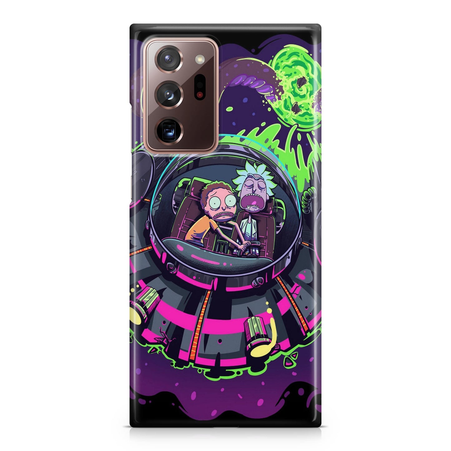 Rick And Morty Spaceship Galaxy Note 20 Ultra Case