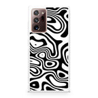 Abstract Black and White Background Galaxy Note 20 Ultra Case