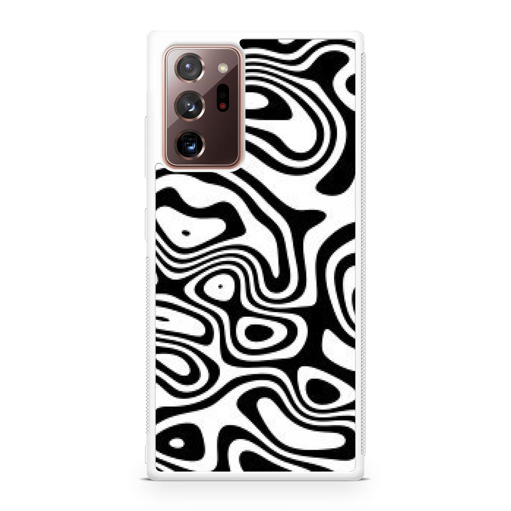 Abstract Black and White Background Galaxy Note 20 Ultra Case