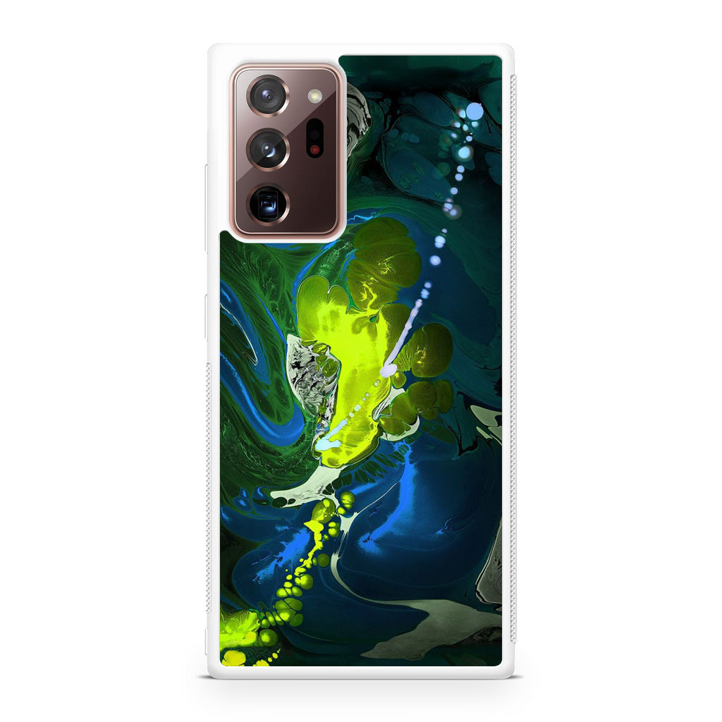 Abstract Green Blue Art Galaxy Note 20 Ultra Case