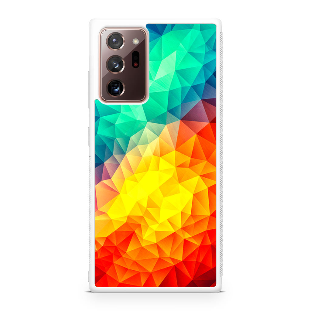 Abstract Multicolor Cubism Painting Galaxy Note 20 Ultra Case