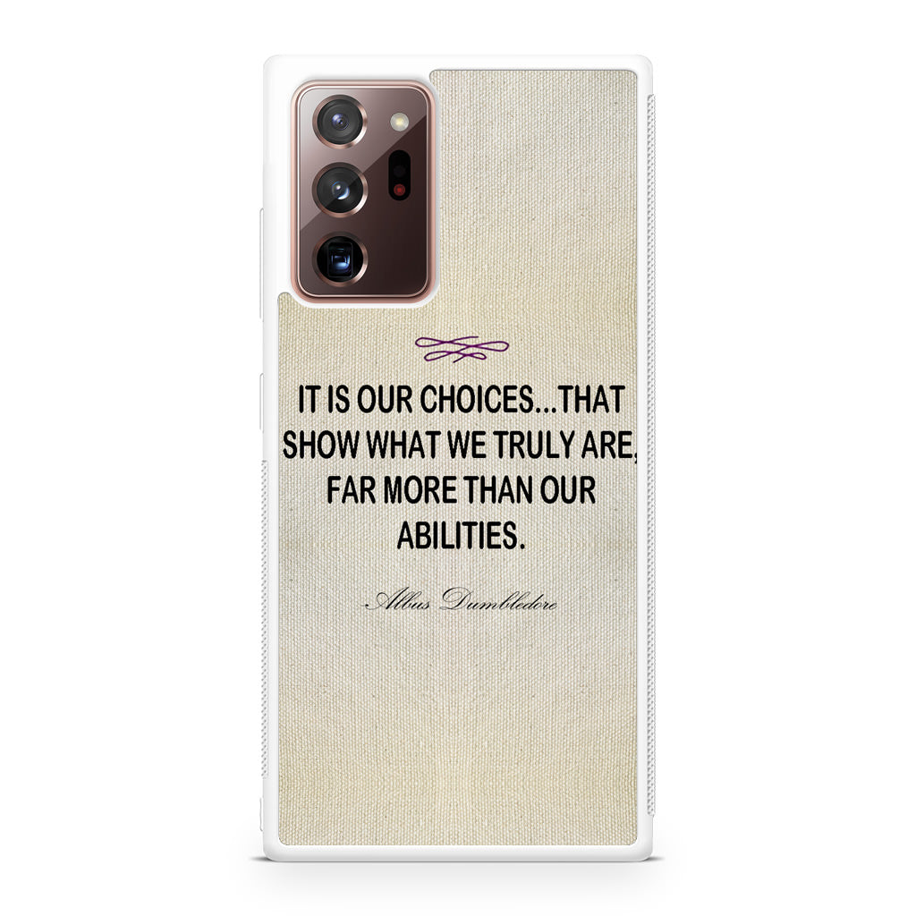 Albus Dumbledore Quote Galaxy Note 20 Ultra Case