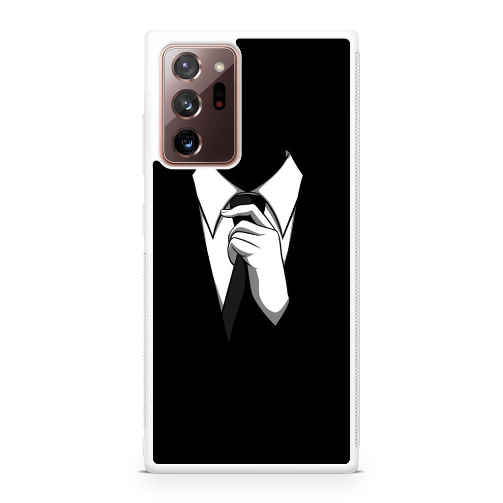 Anonymous Black White Tie Galaxy Note 20 Ultra Case