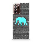 Aztec Elephant Turquoise Galaxy Note 20 Ultra Case
