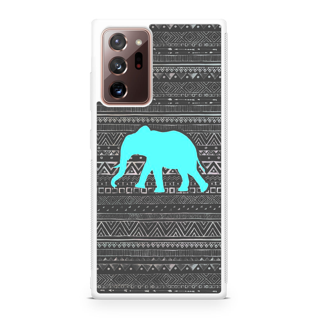 Aztec Elephant Turquoise Galaxy Note 20 Ultra Case