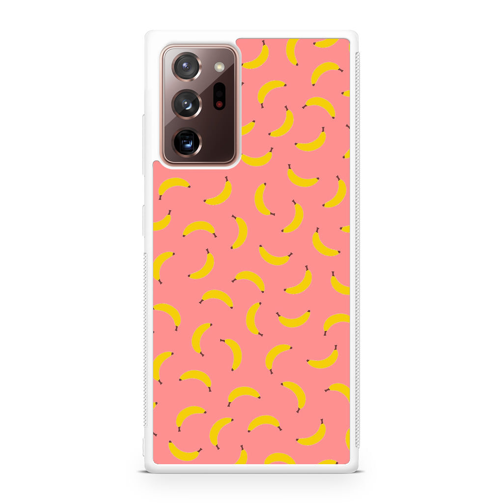 Bananas Fruit Pattern Pink Galaxy Note 20 Ultra Case