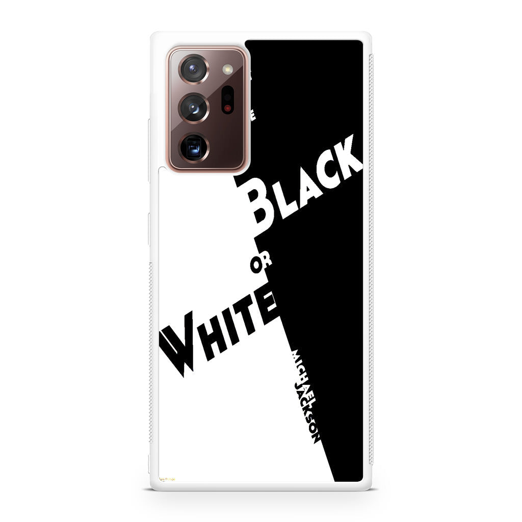 Black Or White Michael Jackson Galaxy Note 20 Ultra Case