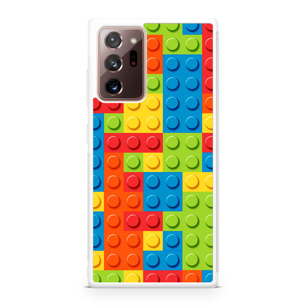 Blocks Rainbow Pattern Galaxy Note 20 Ultra Case