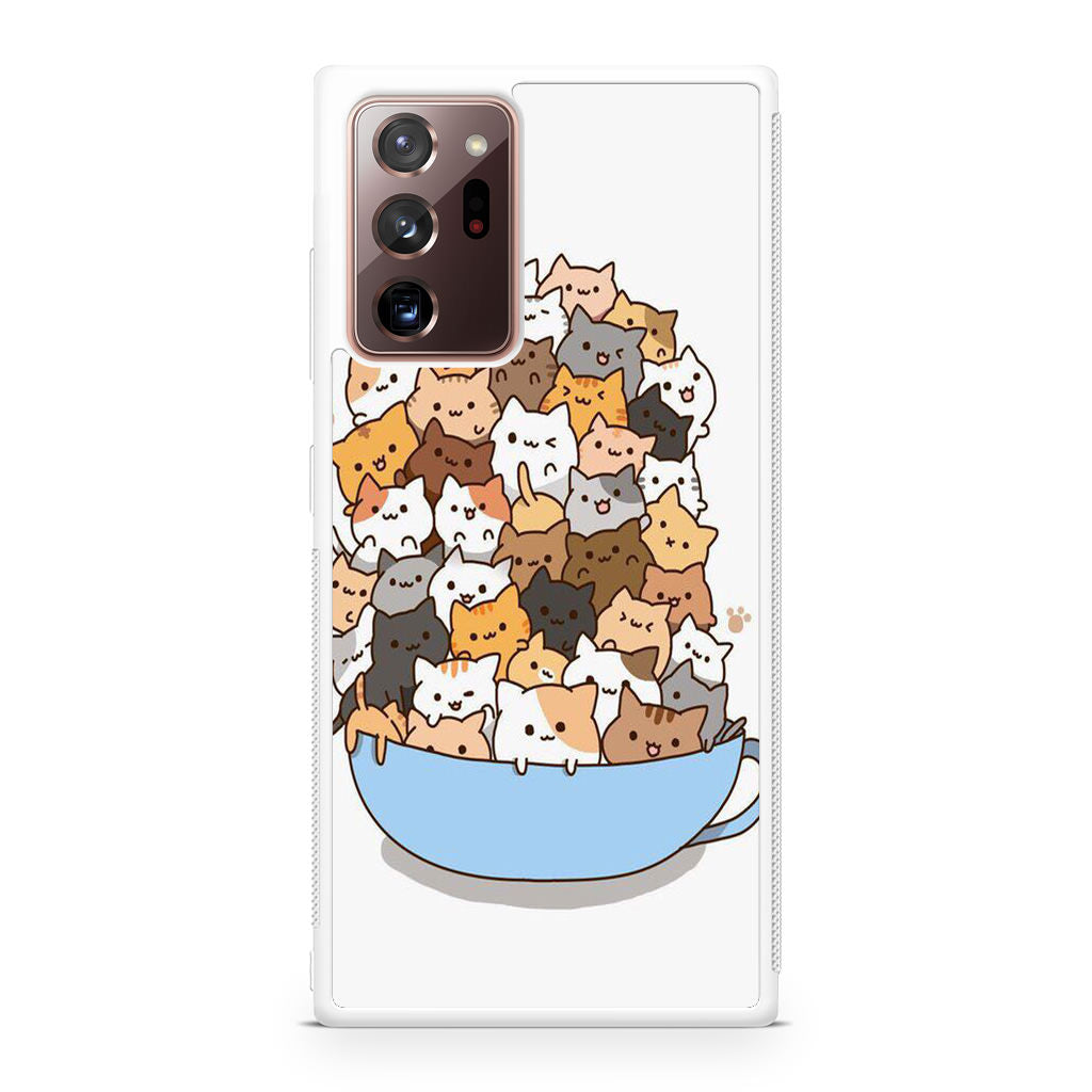 Cats on A Bowl Galaxy Note 20 Ultra Case