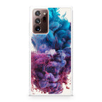 Colorful Dust Art on White Galaxy Note 20 Ultra Case