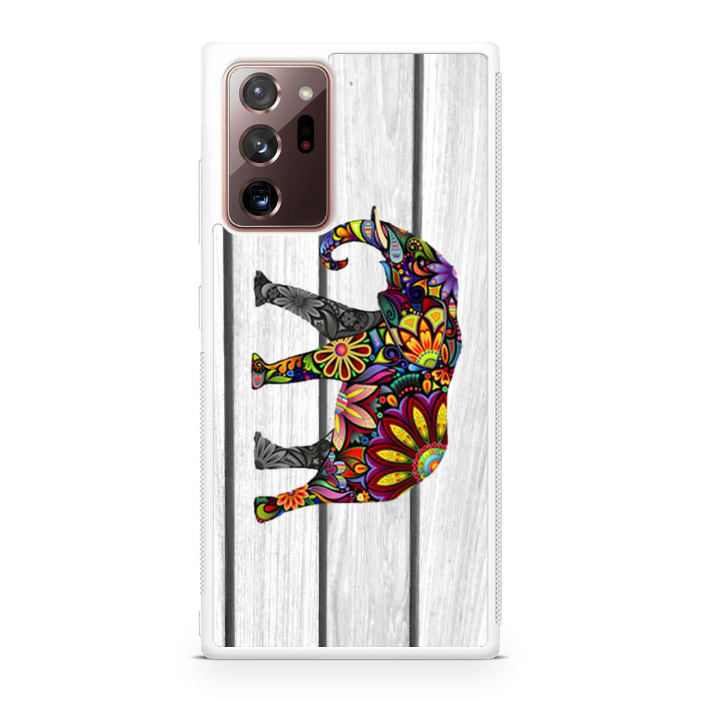 Colorful Elephant Flower Galaxy Note 20 Ultra Case