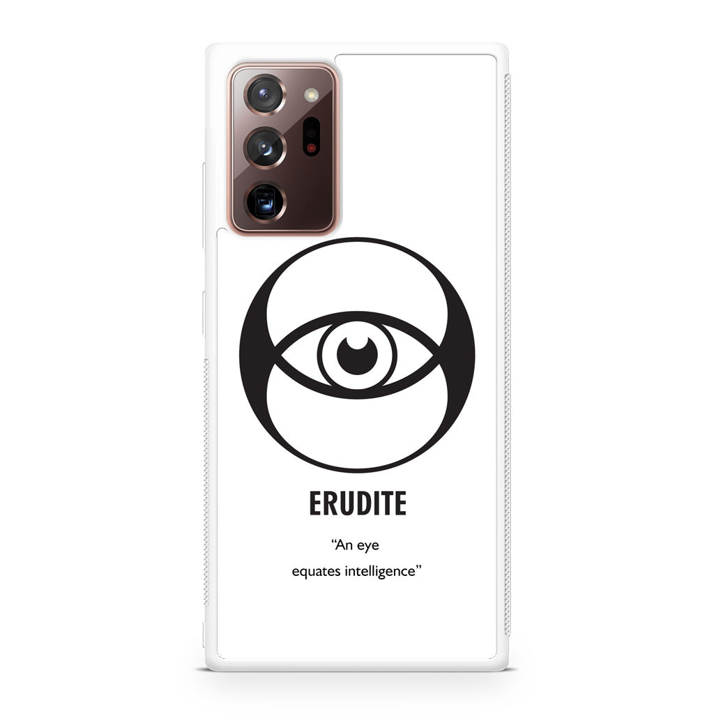 Erudite Divergent Faction Galaxy Note 20 Ultra Case