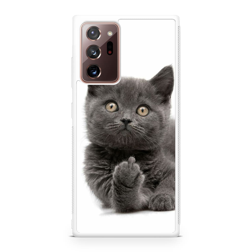 Finger British Shorthair Cat Galaxy Note 20 Ultra Case