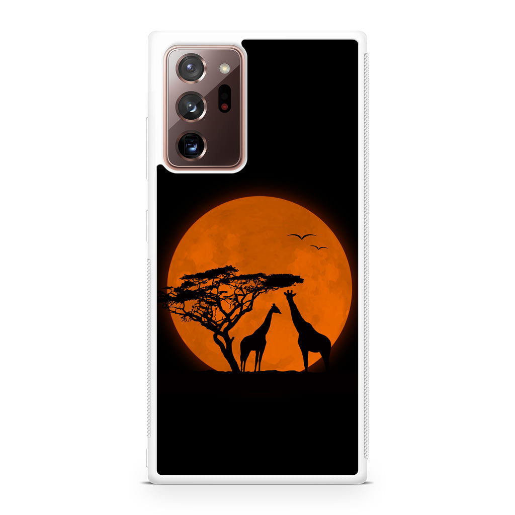 Giraffes Silhouette Galaxy Note 20 Ultra Case