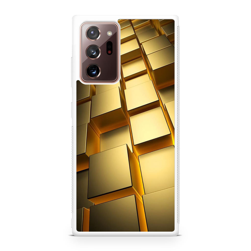 Golden Cubes Galaxy Note 20 Ultra Case