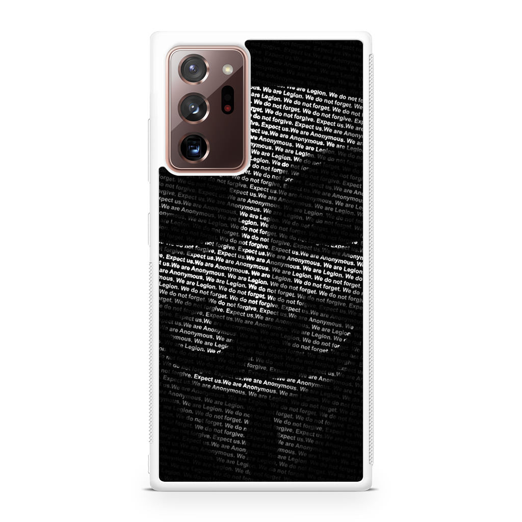 Guy Fawkes Mask Anonymous Galaxy Note 20 Ultra Case