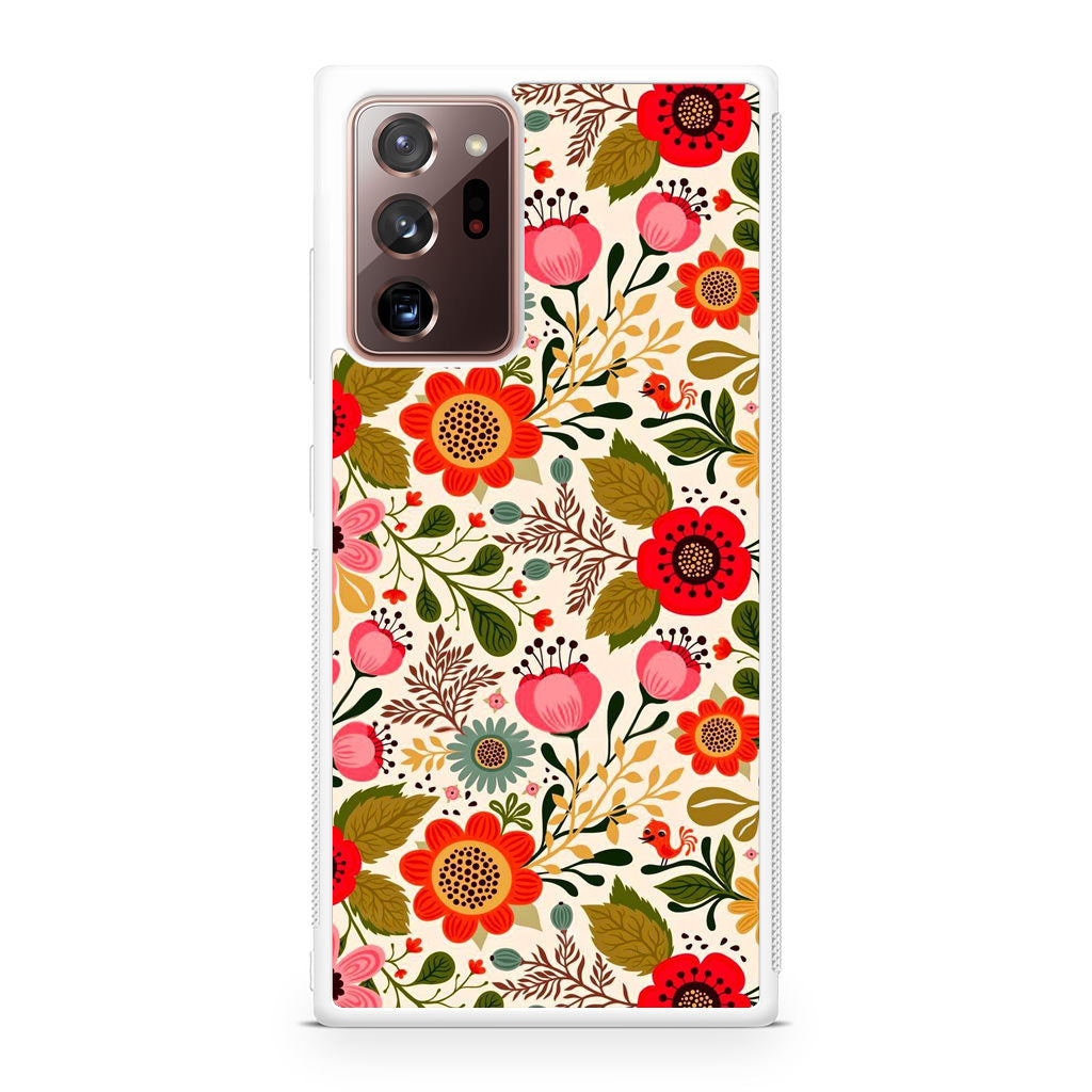 Hello Spring Pattern Galaxy Note 20 Ultra Case