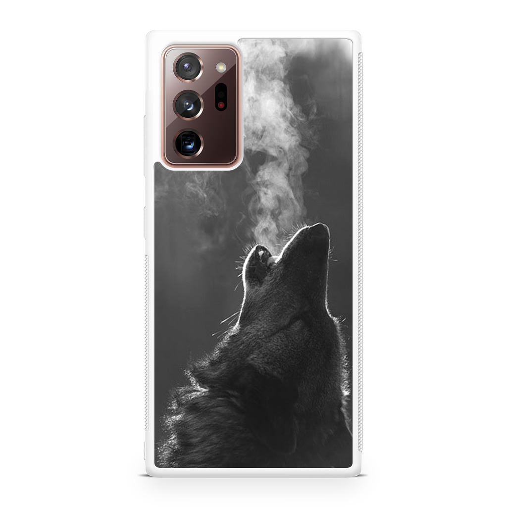Howling Wolves Black and White Galaxy Note 20 Ultra Case