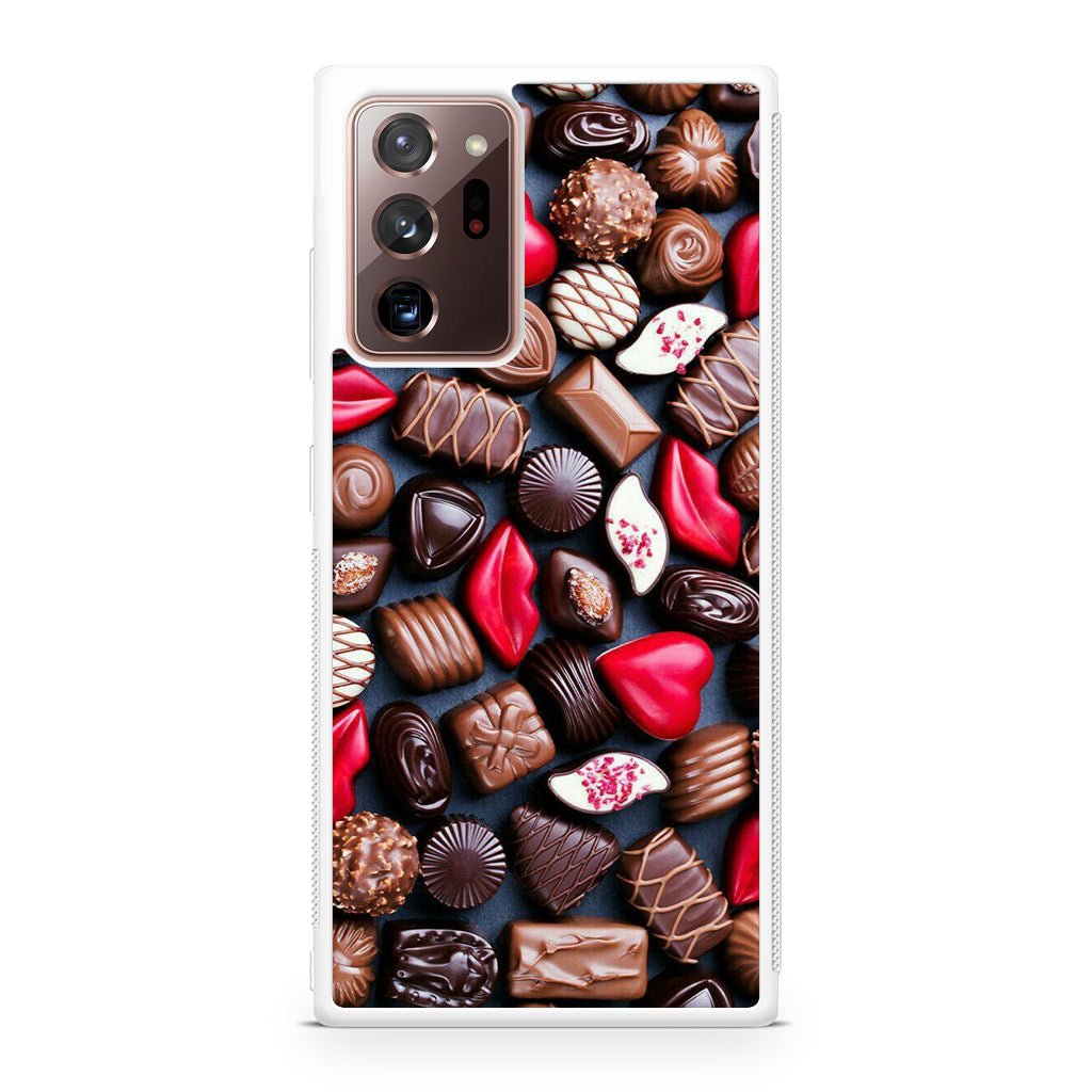 I Love Choco Pattern Galaxy Note 20 Ultra Case