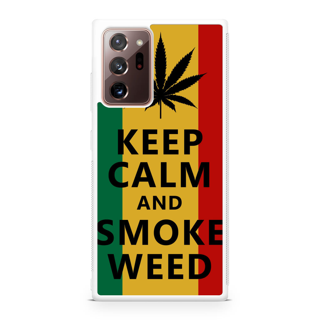 Keep Calm And Smoke Weed Galaxy Note 20 Ultra Case