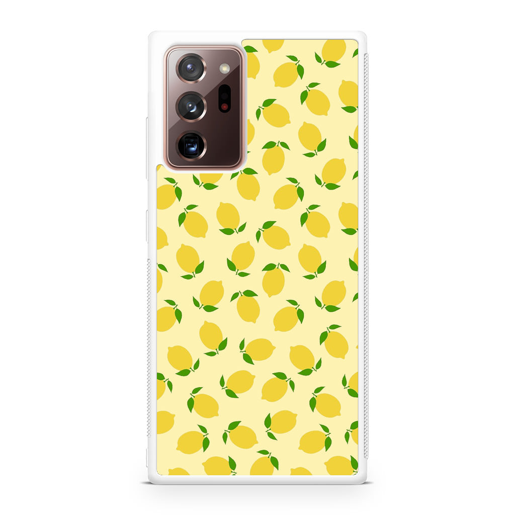 Lemons Fruit Pattern Galaxy Note 20 Ultra Case