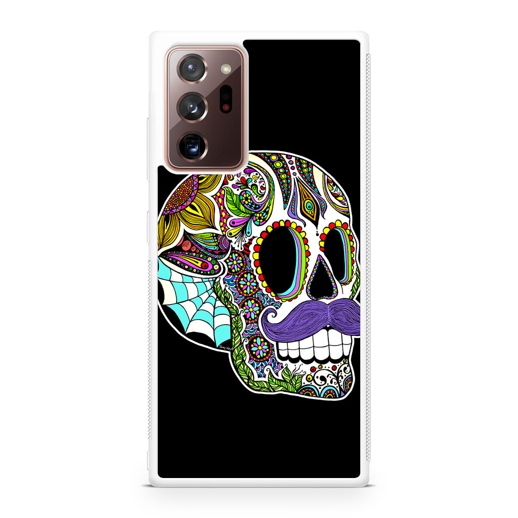 Mustache Sugar Skull Galaxy Note 20 Ultra Case