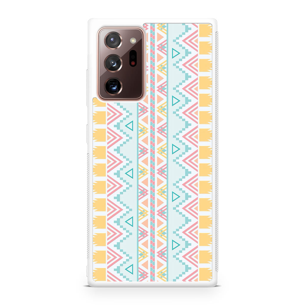 Peach Aztec Pattern Galaxy Note 20 Ultra Case