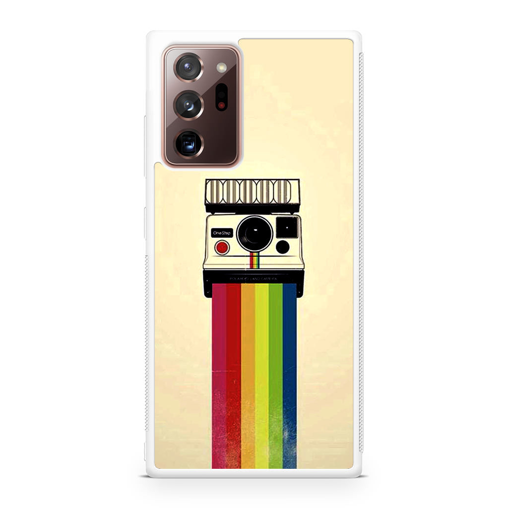 Polaroid Camera Colorful Rainbow Galaxy Note 20 Ultra Case