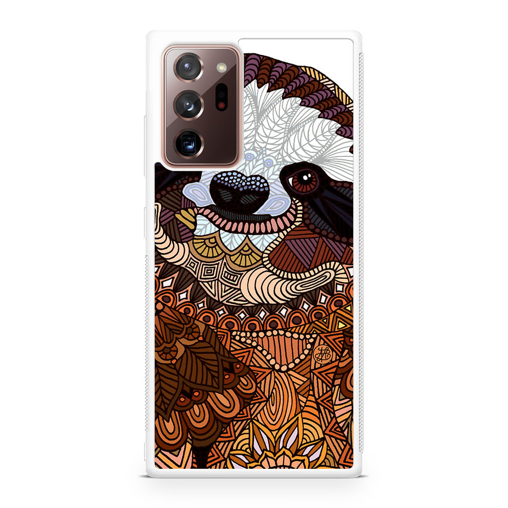 Sloth Ethnic Pattern Galaxy Note 20 Ultra Case