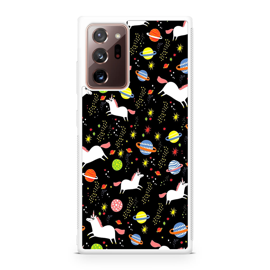 Space Unicorn Pattern Galaxy Note 20 Ultra Case