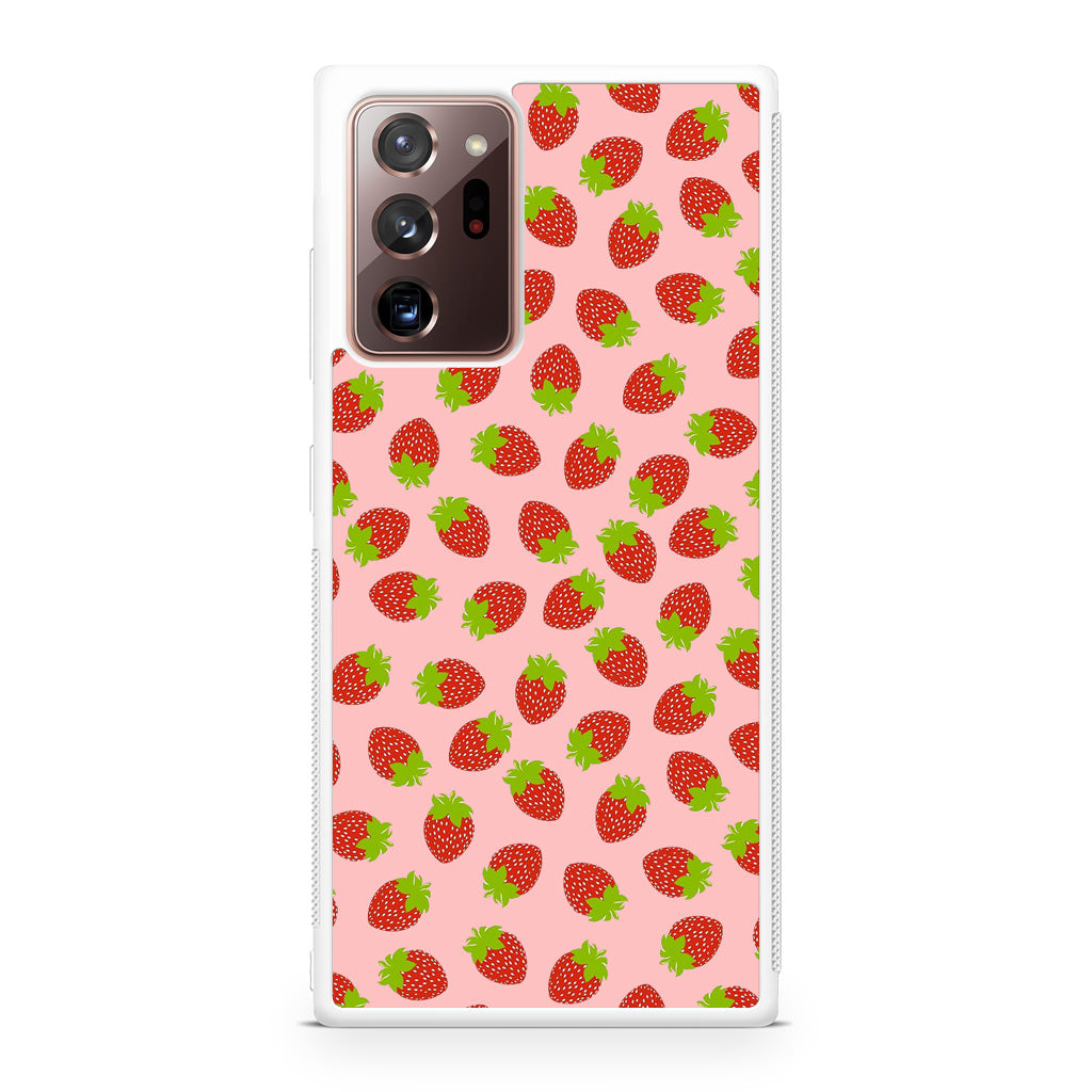 Strawberries Pattern Galaxy Note 20 Ultra Case