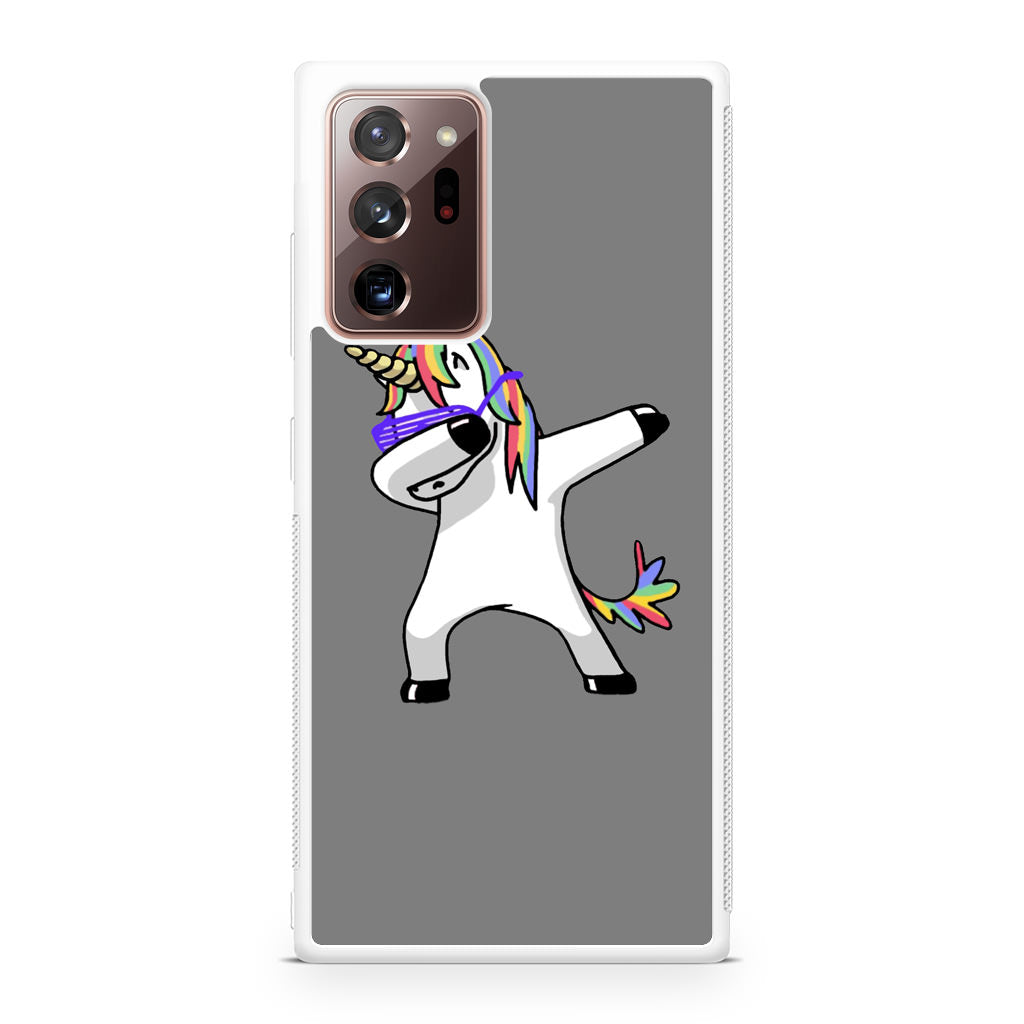 Unicorn Dabbing Grey Galaxy Note 20 Ultra Case