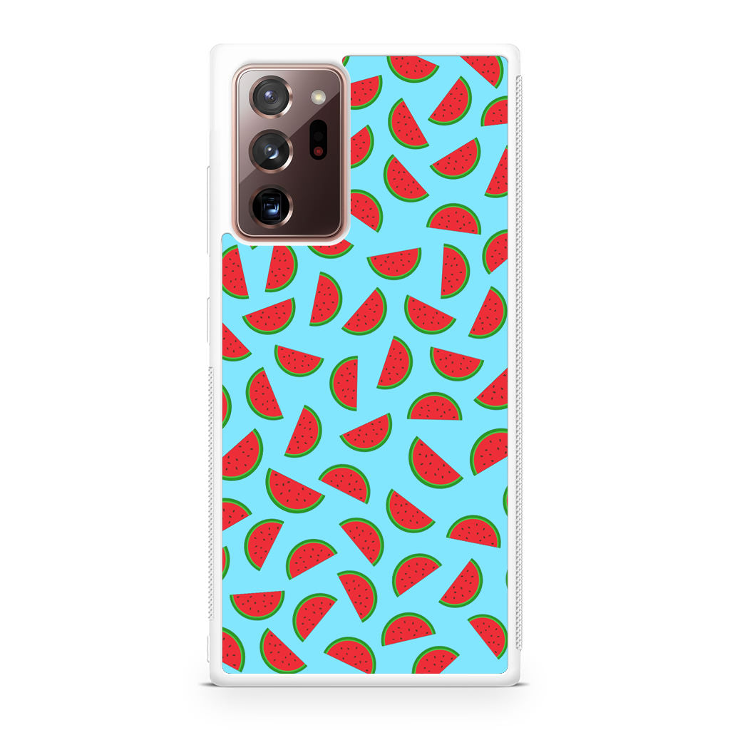 Watermelon Fruit Pattern Blue Galaxy Note 20 Ultra Case