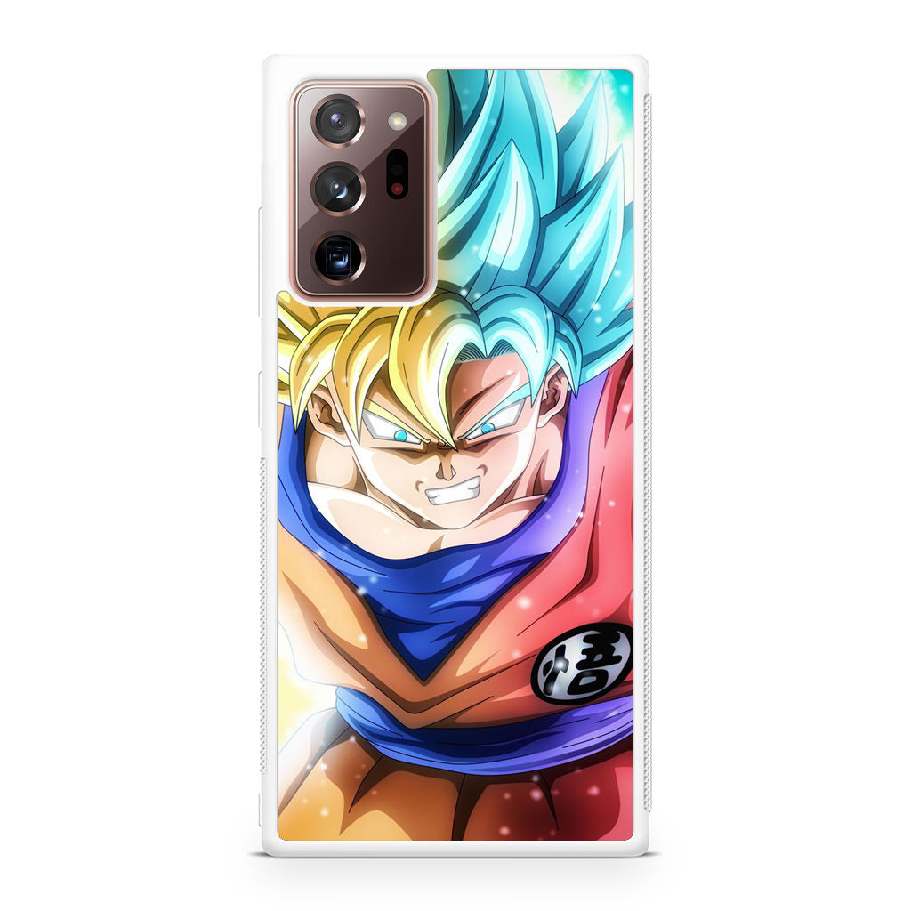 Goku SSJ 1 to SSJ Blue Galaxy Note 20 Ultra Case