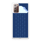 Abstract Binary Minimalist Galaxy Note 20 Case
