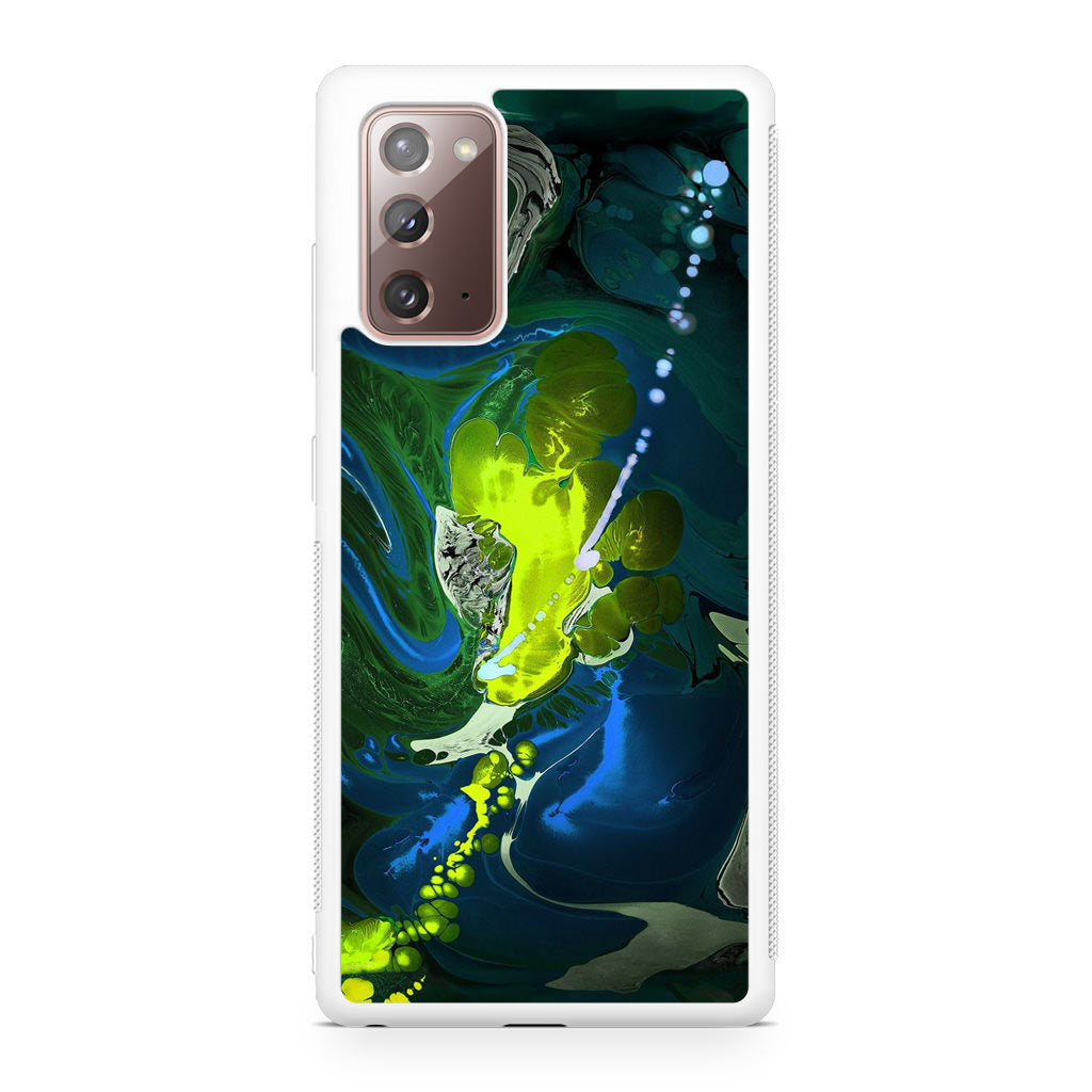 Abstract Green Blue Art Galaxy Note 20 Case