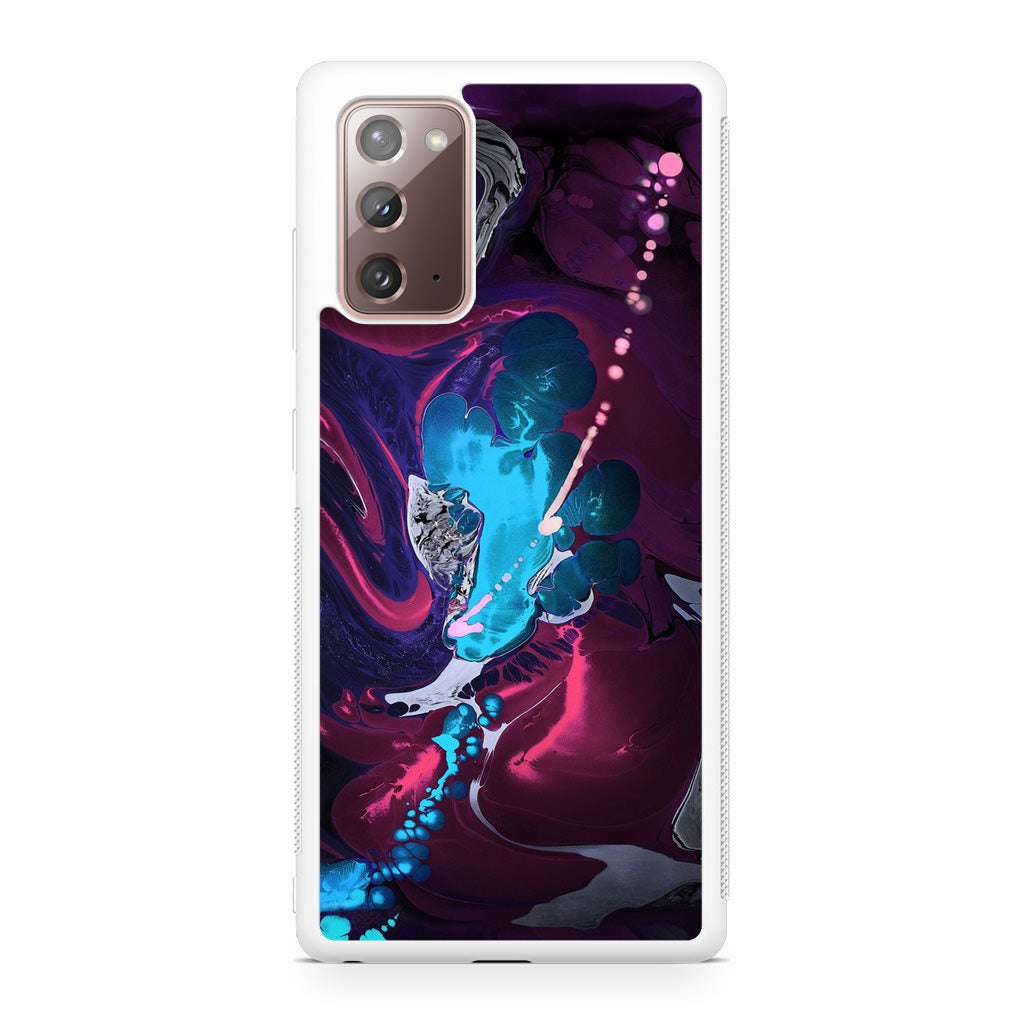 Abstract Purple Blue Art Galaxy Note 20 Case