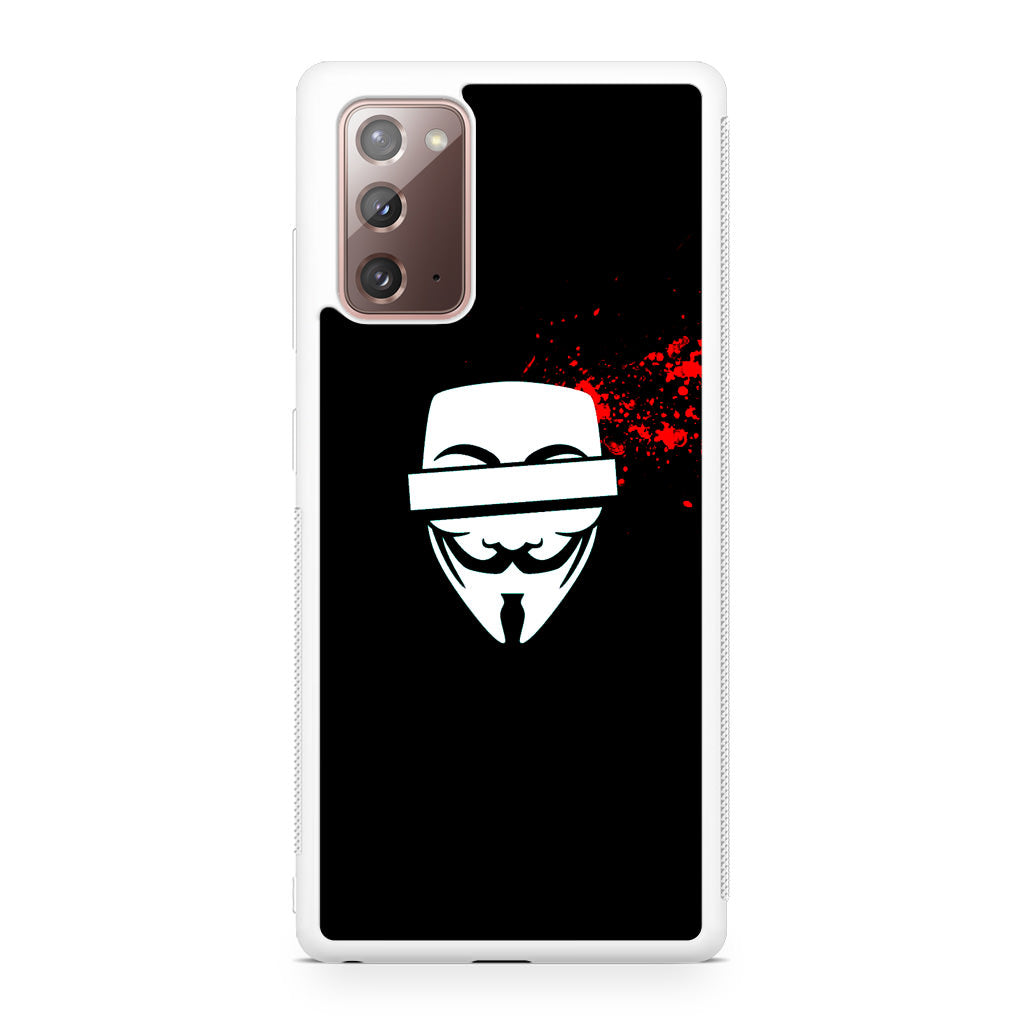 Anonymous Blood Splashes Galaxy Note 20 Case