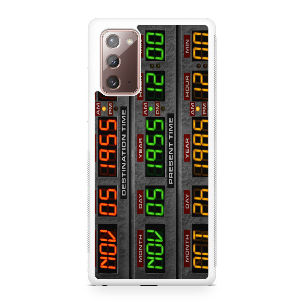 Back To The Future Time Circuits Galaxy Note 20 Case