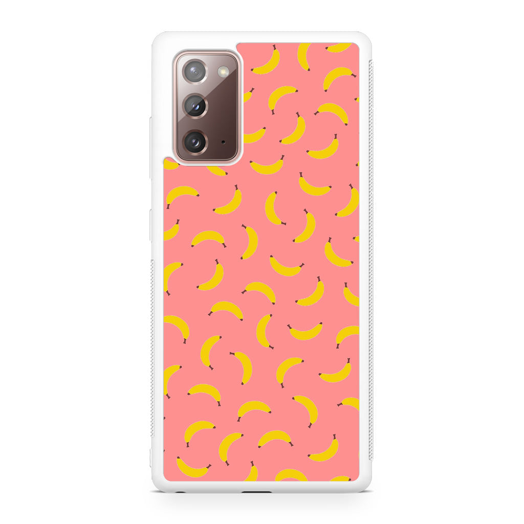 Bananas Fruit Pattern Pink Galaxy Note 20 Case