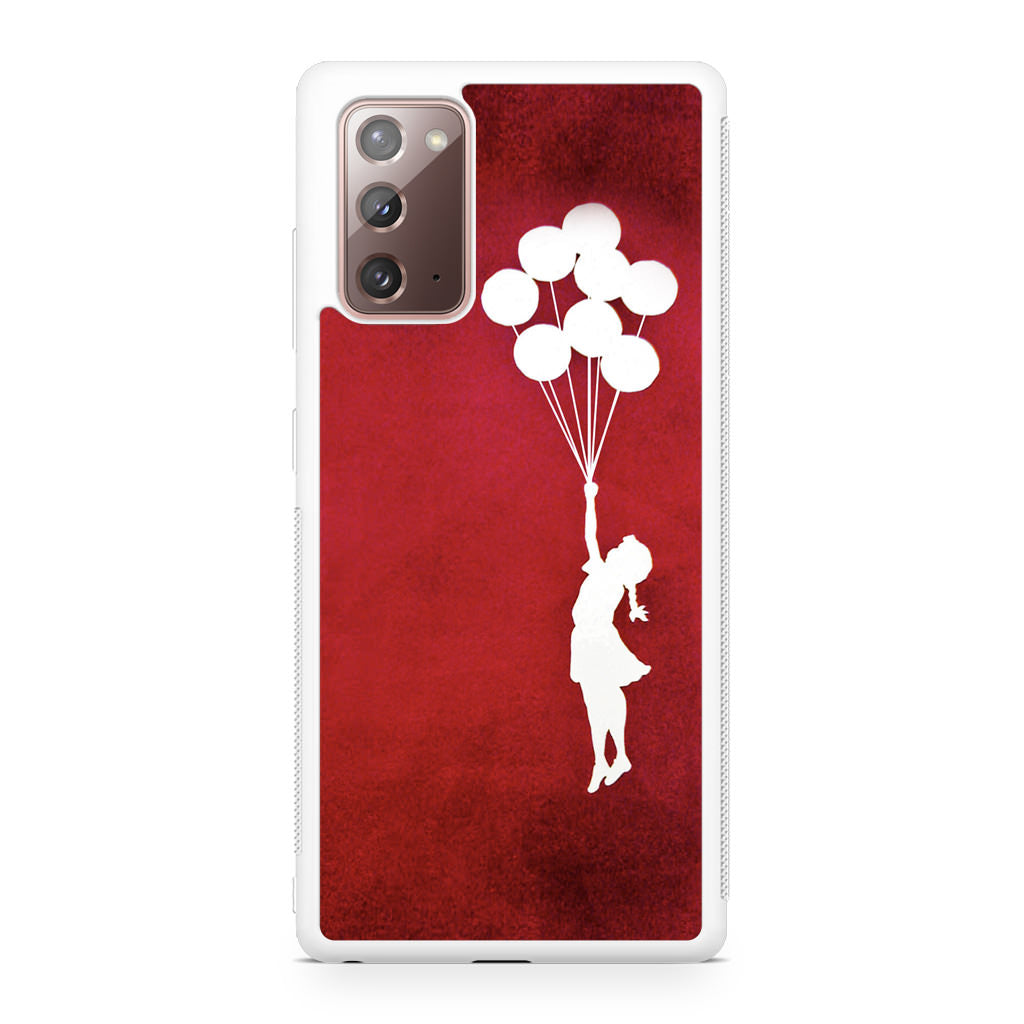 Banksy Girl With Balloons Red Galaxy Note 20 Case