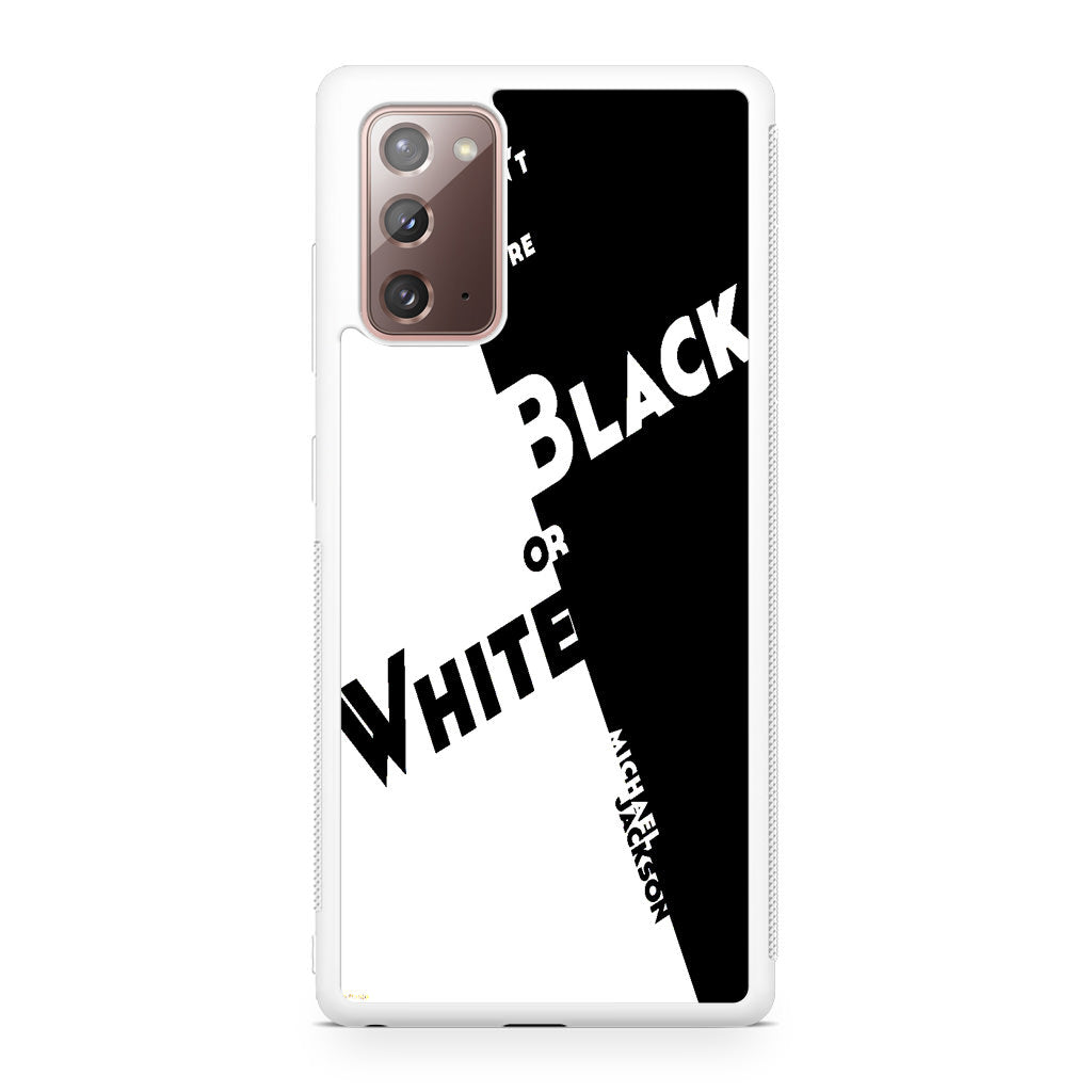 Black Or White Michael Jackson Galaxy Note 20 Case