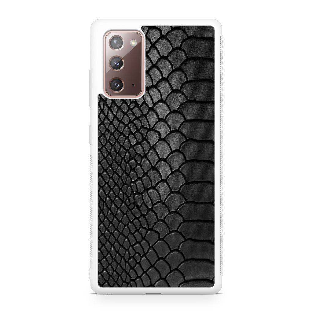 Black Snake Skin Texture Galaxy Note 20 Case