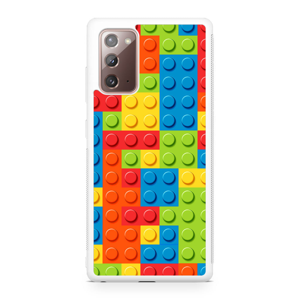 Blocks Rainbow Pattern Galaxy Note 20 Case