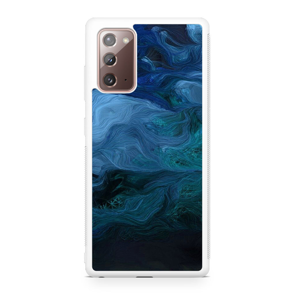 Blue Abstract Art Galaxy Note 20 Case