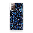 Blue Diamonds Pattern Galaxy Note 20 Case