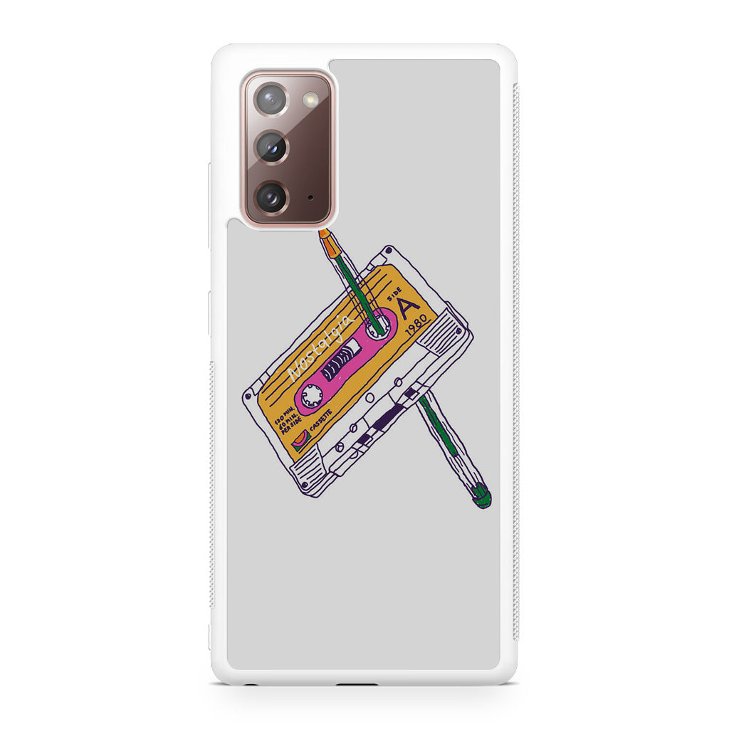 Cassete Tape Old Galaxy Note 20 Case