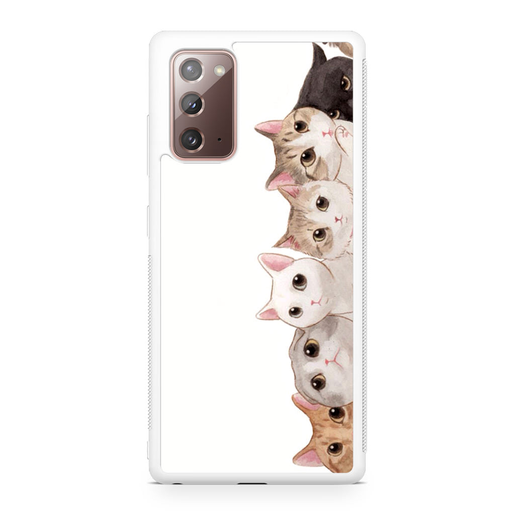 Cute Cats Vertical Galaxy Note 20 Case