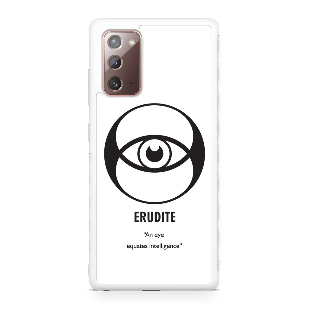 Erudite Divergent Faction Galaxy Note 20 Case