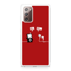 Funny Music Headphones Player Buds Galaxy Note 20 Case